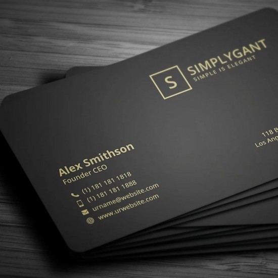 Premium matte business cards