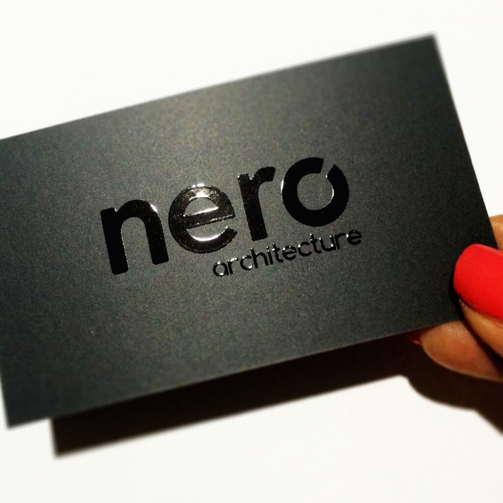 Spot UV business cards